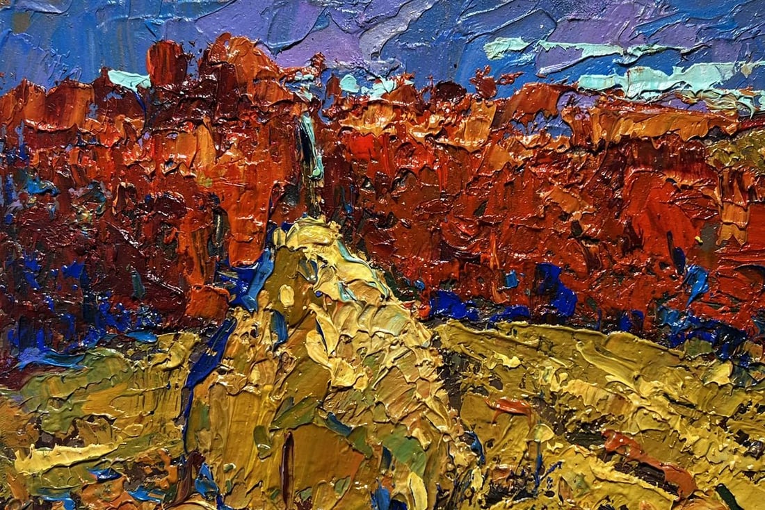 Oil painting Autumn smell of the field Oksana Kalenyuk - 6