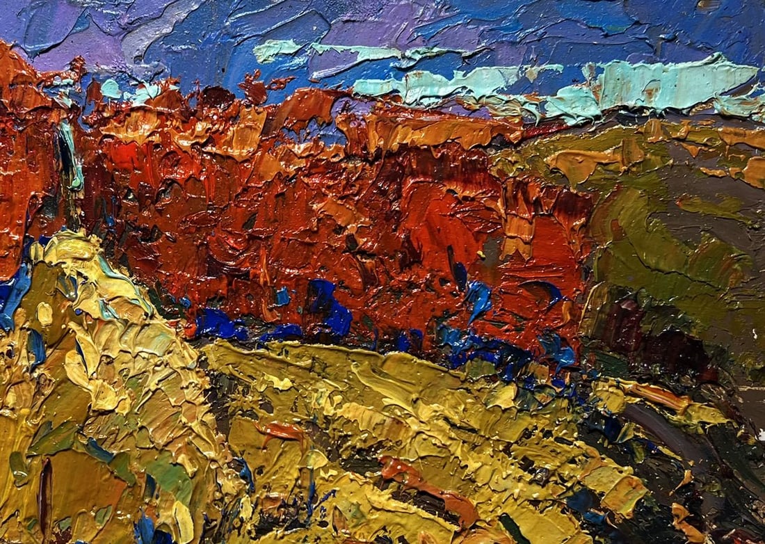 Oil painting Autumn smell of the field Oksana Kalenyuk - 7