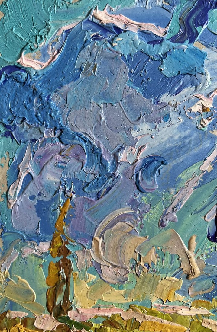 Oil painting Geese in the autumn steppes Alex Kalenyuk - 5