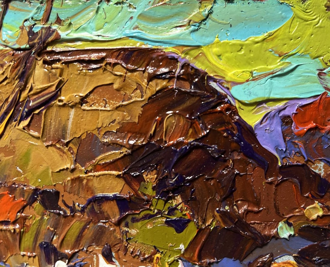 Oil painting Near the old hill Alex Kalenyuk - 7