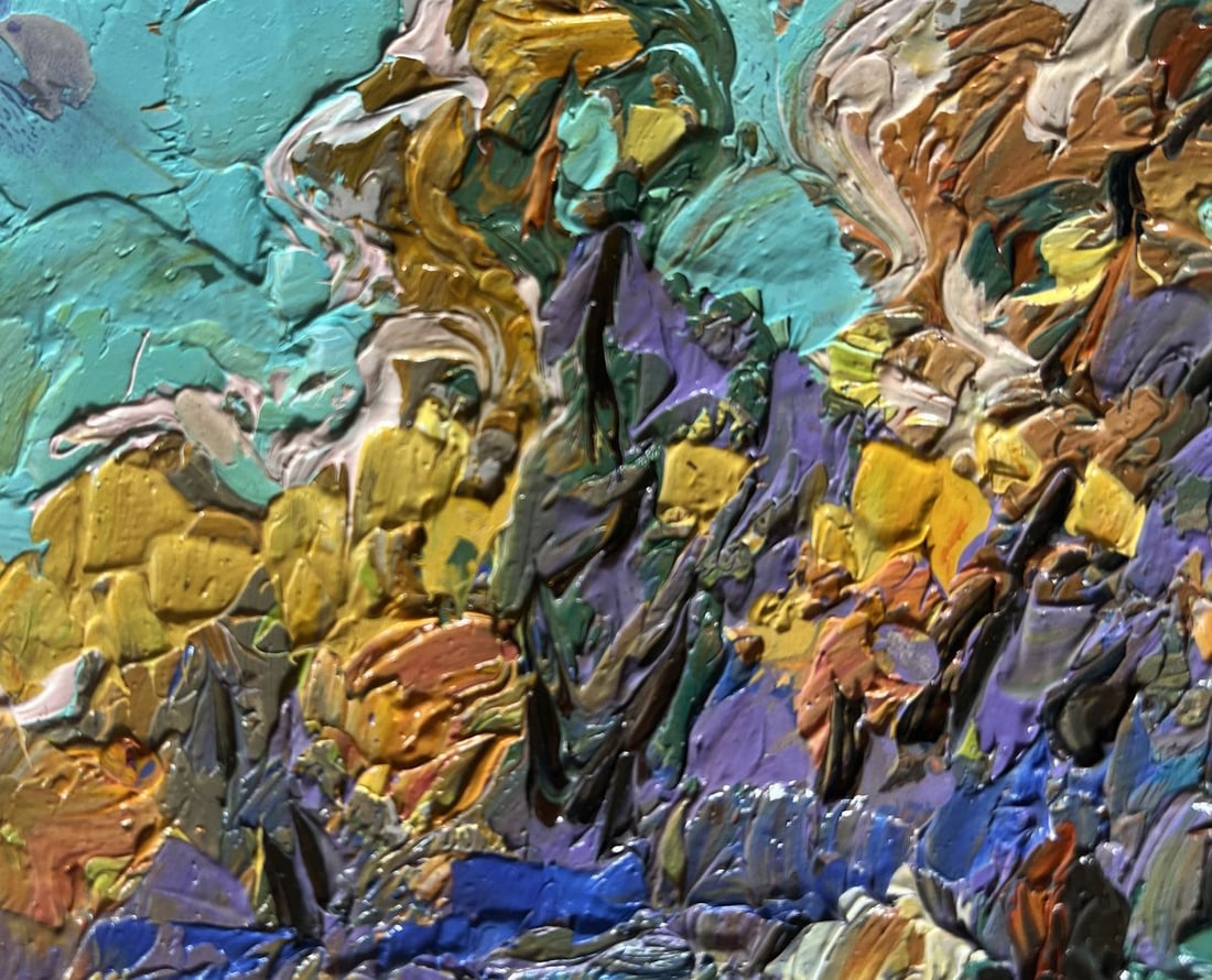 Oil painting A light breeze in the meadows Alex Kalenyuk - 4