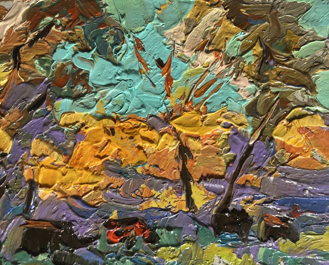 Oil painting A light breeze in the meadows Alex Kalenyuk - 5