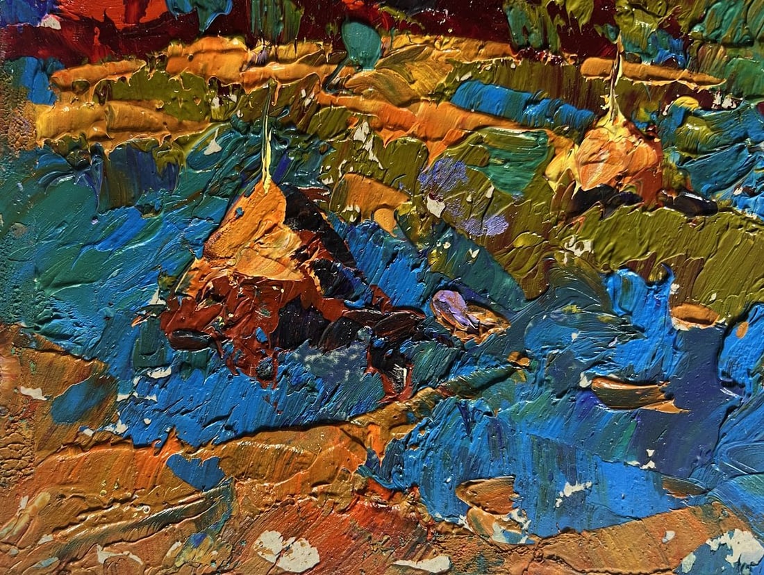 Oil painting Autumn romance in the field Alex Kalenyuk - 8