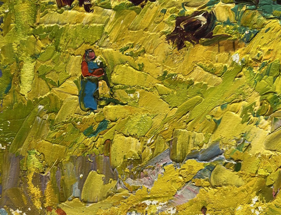 Oil painting In the autumn meadows with a breeze Alex Kalenyuk - 7