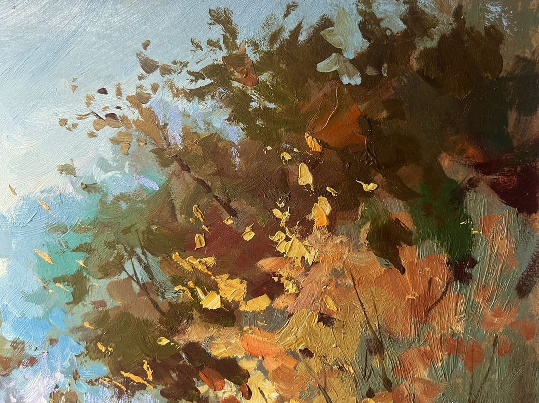 Oil painting Walking in the autumn forest Yuriy Suprunchuk - 6