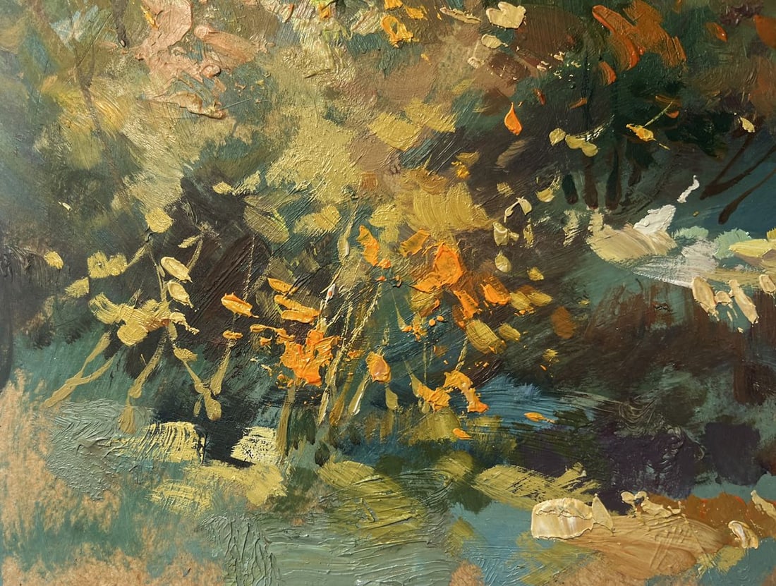 Oil painting Walking in the autumn forest Yuriy Suprunchuk - 7