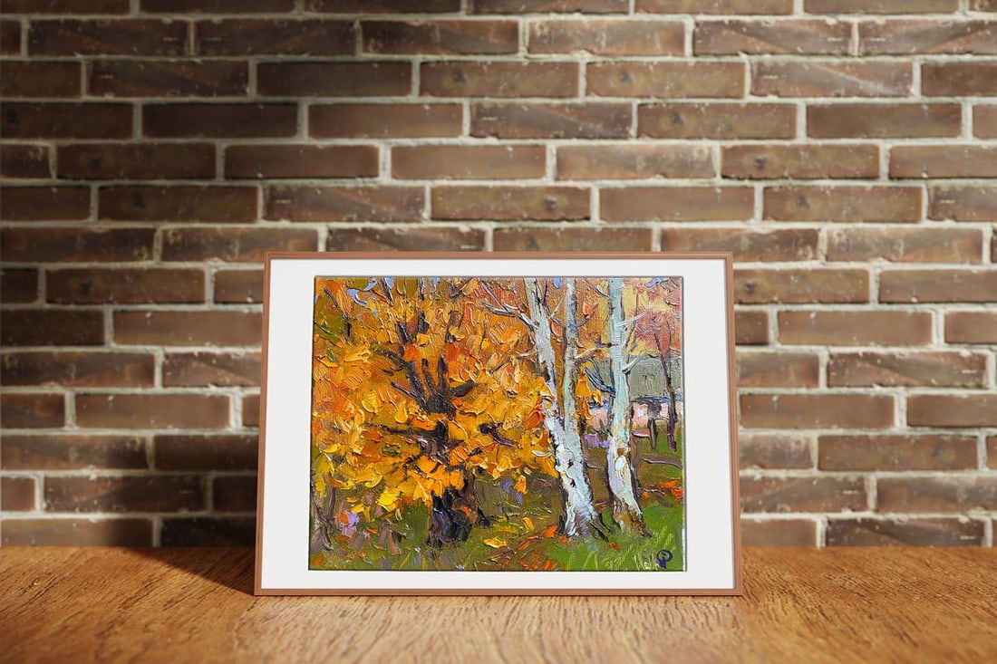 Oil painting Autumn gold Oksana Kalenyuk - 3