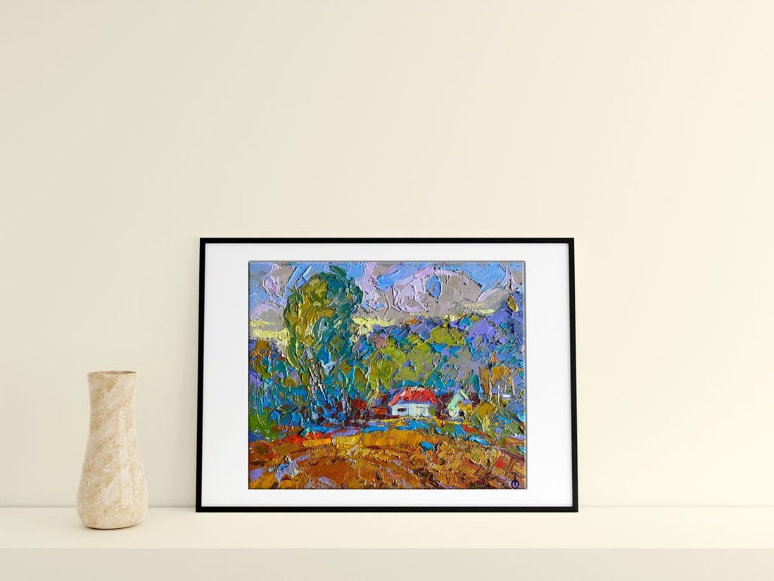 Oil painting Autumn field Alex Kalenyuk - 2