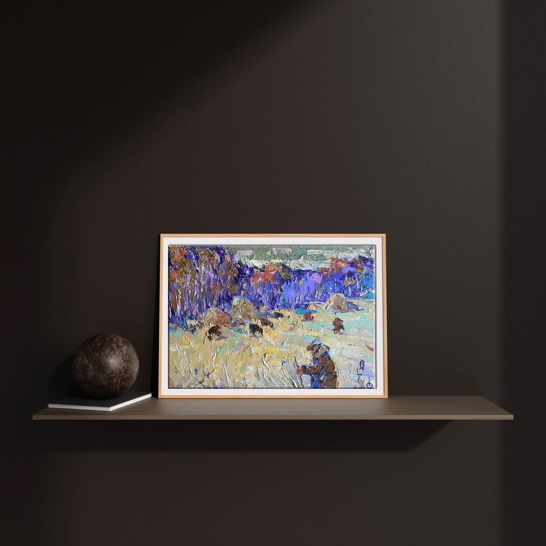 Oil painting Autumn stubble Alex Kalenyuk - 3