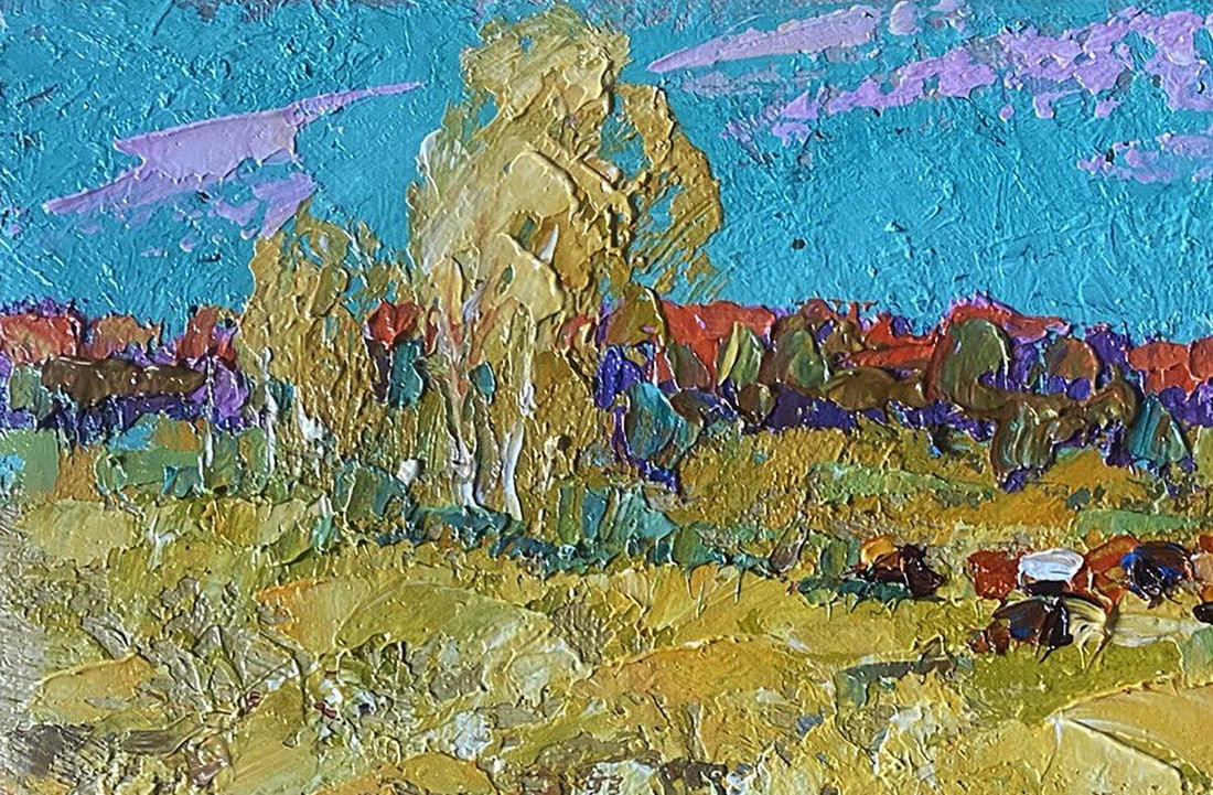 Oil painting Bows in autumn Alex Kalenyuk - 4