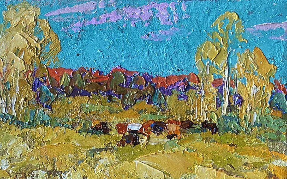 Oil painting Bows in autumn Alex Kalenyuk - 5