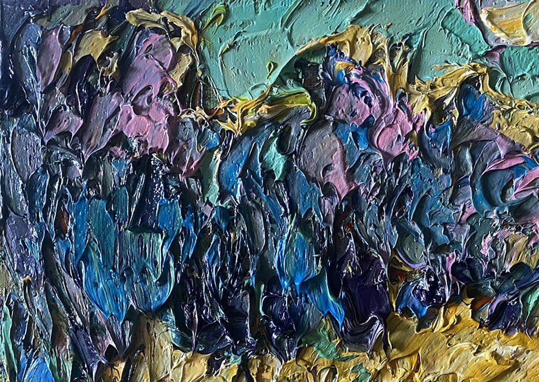 Oil painting In the autumn field Alex Kalenyuk - 4