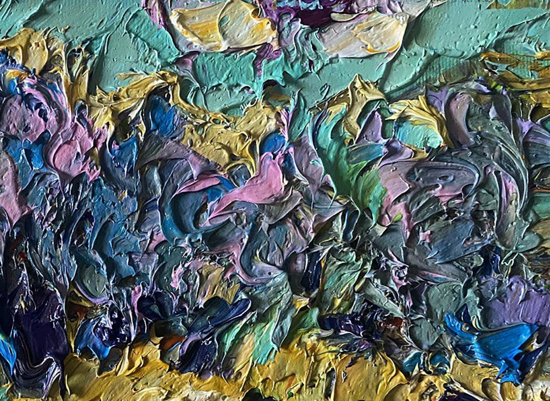 Oil painting In the autumn field Alex Kalenyuk - 5