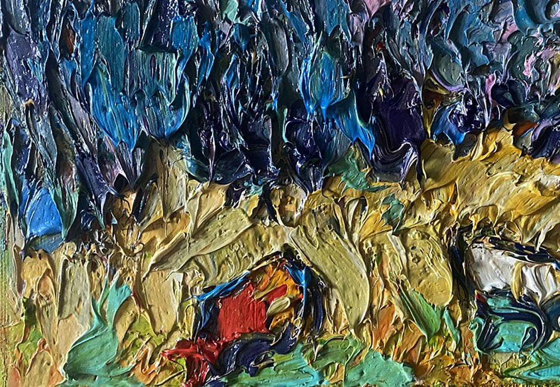 Oil painting In the autumn field Alex Kalenyuk - 6