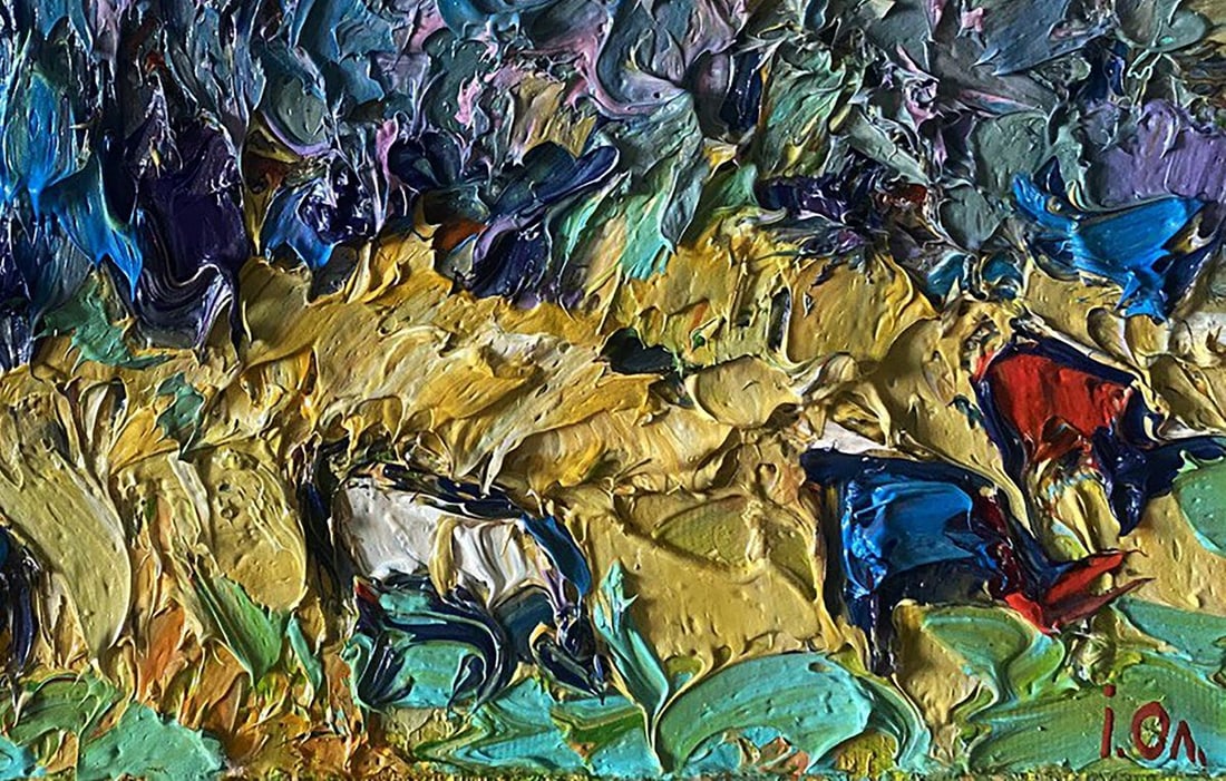 Oil painting In the autumn field Alex Kalenyuk - 7