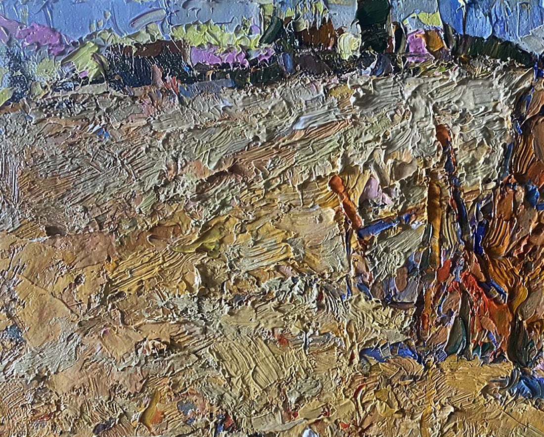 Oil painting Geese in the fields Oksana Kalenyuk - 4