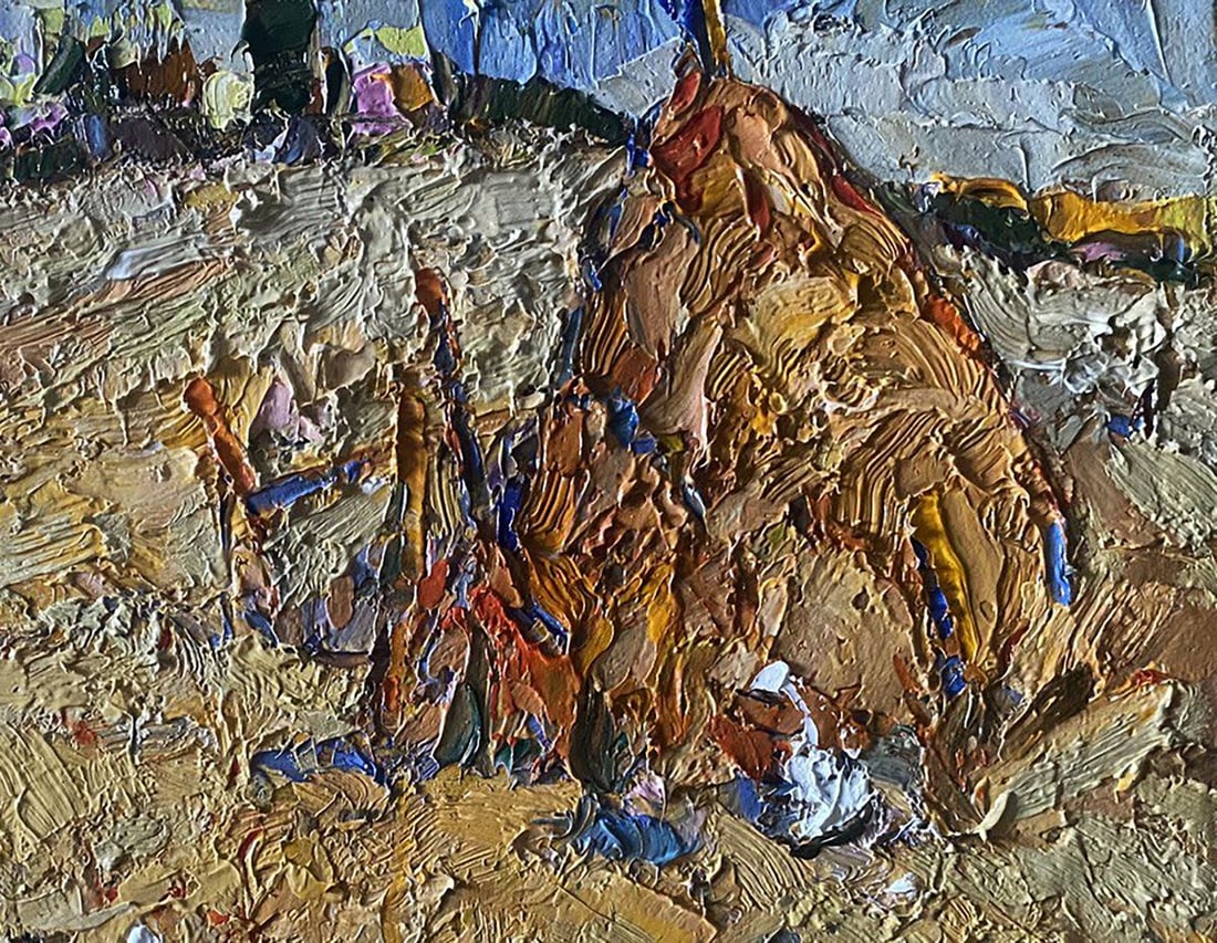 Oil painting Geese in the fields Oksana Kalenyuk - 5