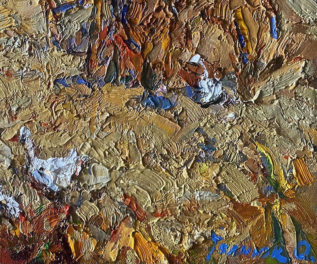 Oil painting Geese in the fields Oksana Kalenyuk - 7