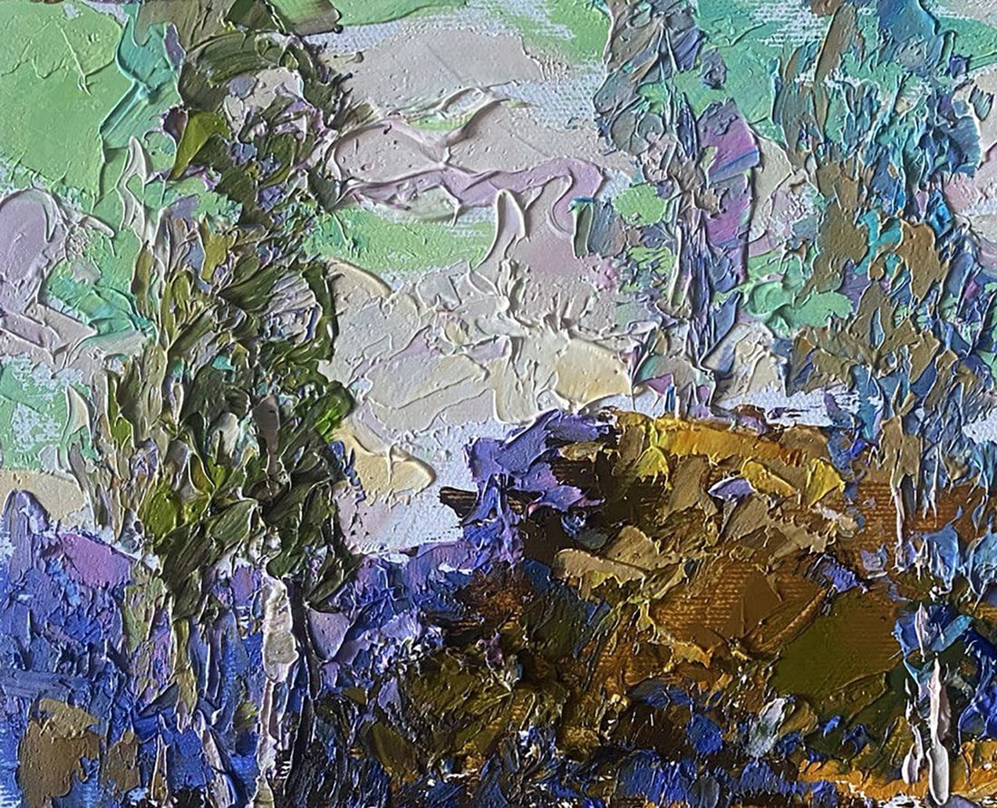 Oil painting Between the trees Alex Kalenyuk - 4