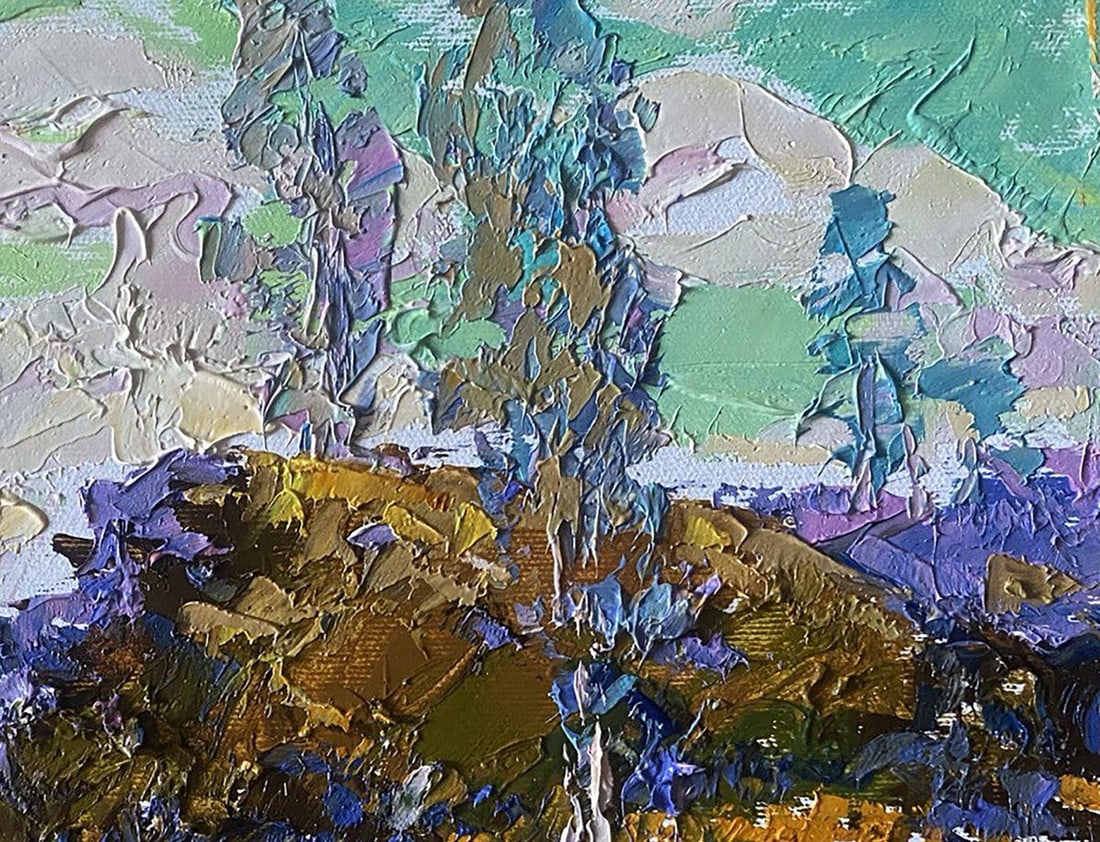 Oil painting Between the trees Alex Kalenyuk - 5