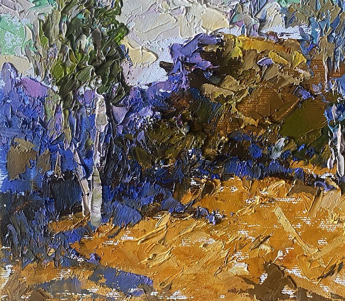 Oil painting Between the trees Alex Kalenyuk - 6