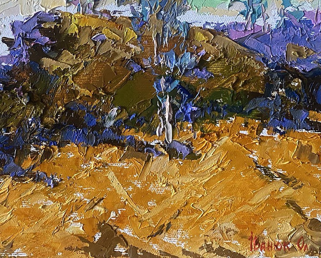 Oil painting Between the trees Alex Kalenyuk - 7