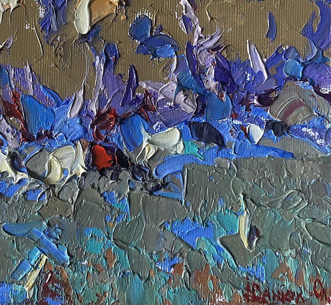 Oil painting They are grazing in the field Alex Kalenyuk - 7