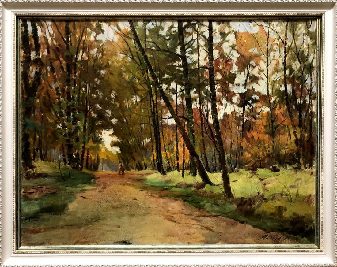 Oil painting Autumn in the Park Maltsev Nikolai Alexandrovich - 2