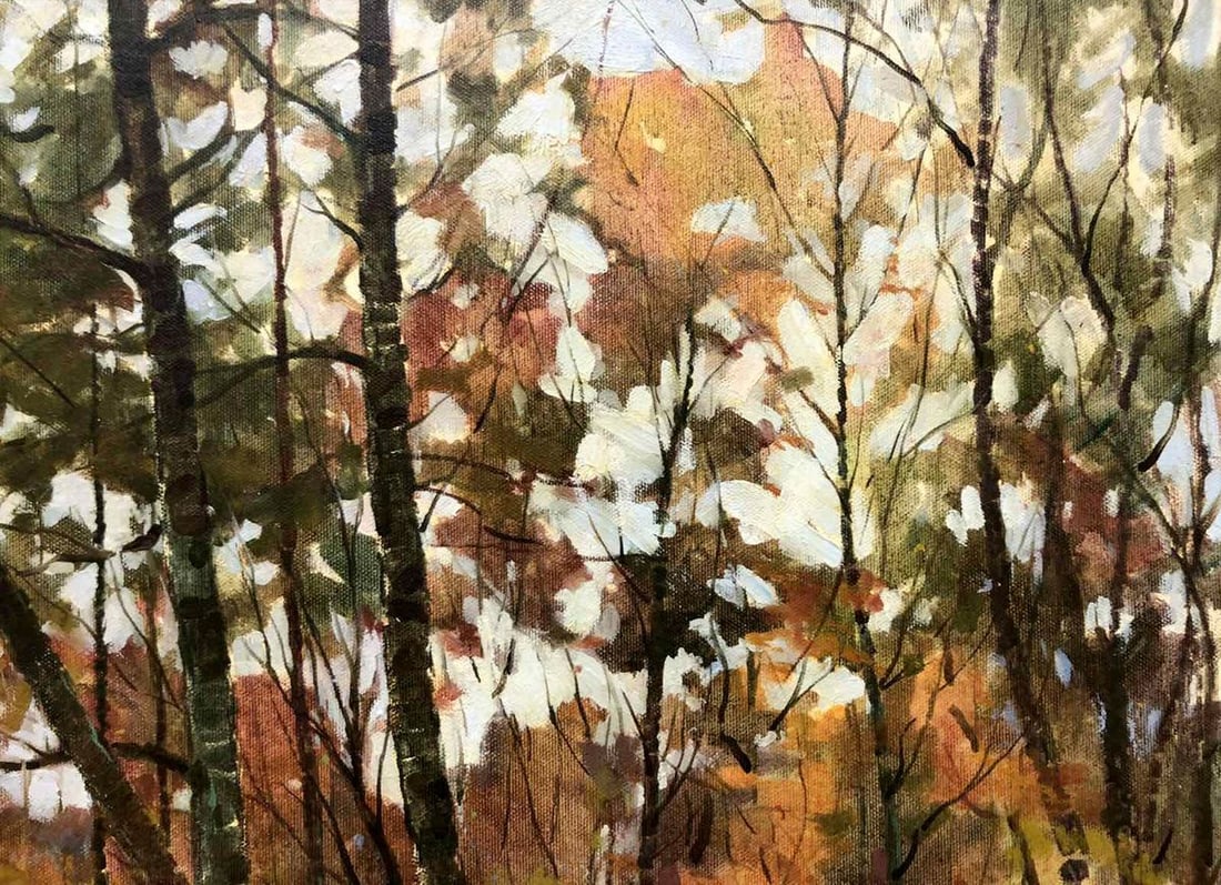 Oil painting Autumn in the Park Maltsev Nikolai Alexandrovich - 5