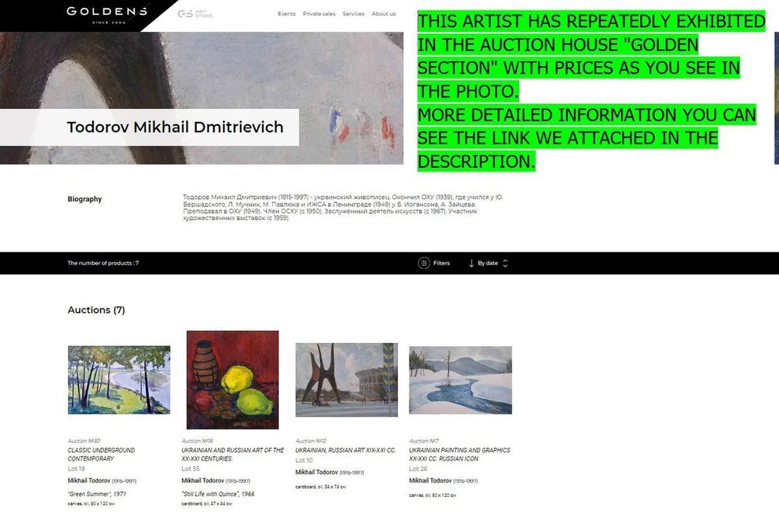 Oil painting Autumn day Mikhail Todorov - 9