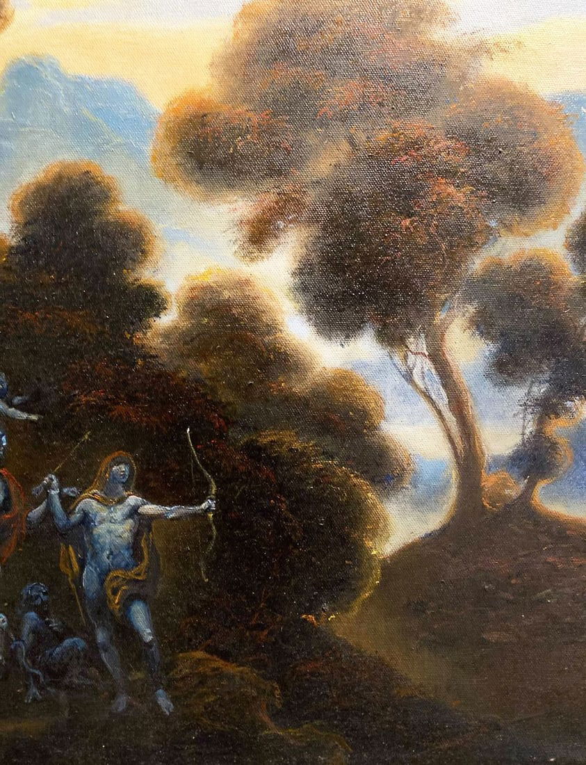 Oil painting Raising Achilles Litvinov Oleg Arkad'yevich - 5