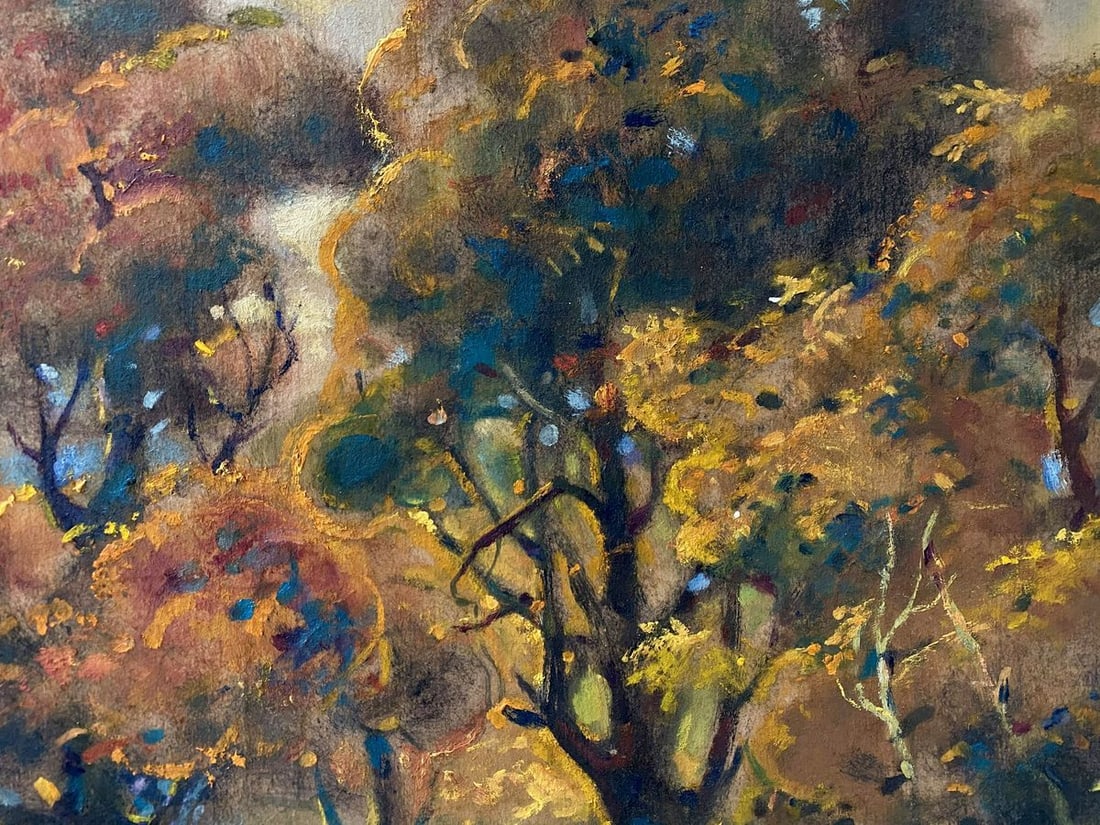 Oil painting Walk in the autumn forest Litvinov Oleg Arkad'yevich - 3