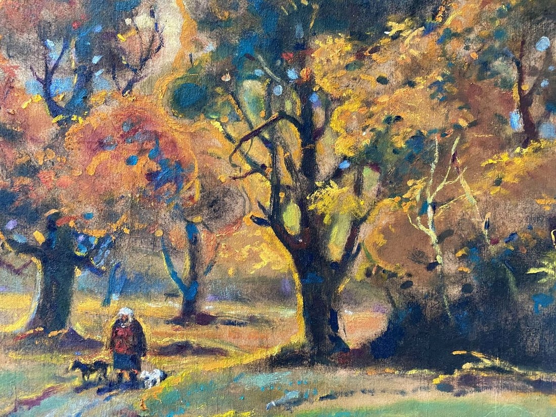 Oil painting Walk in the autumn forest Litvinov Oleg Arkad'yevich - 7