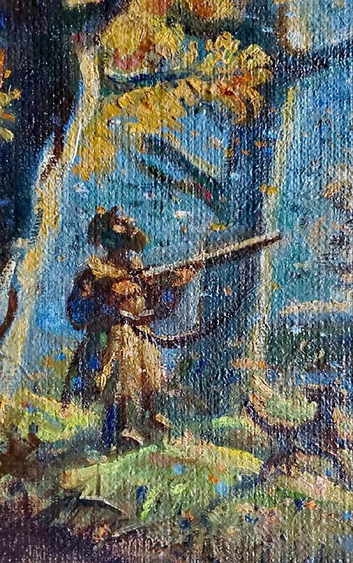 Oil painting Autumn hunting Litvinov Daniil Olegovich - 3