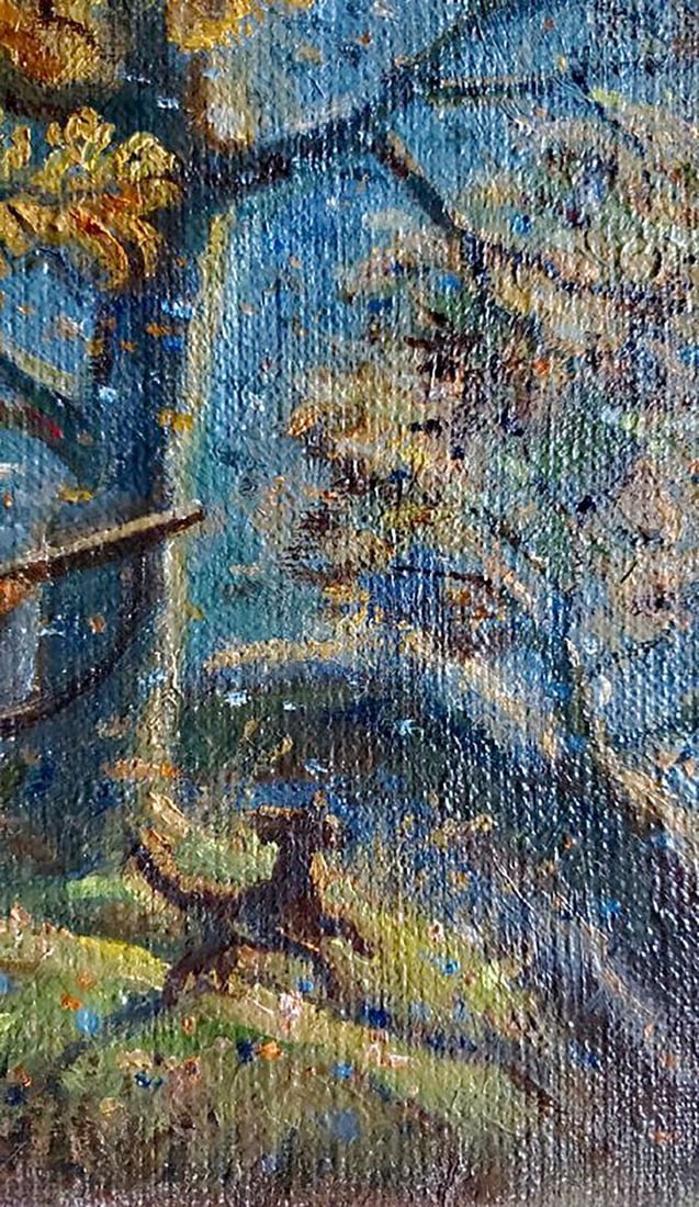 Oil painting Autumn hunting Litvinov Daniil Olegovich - 4