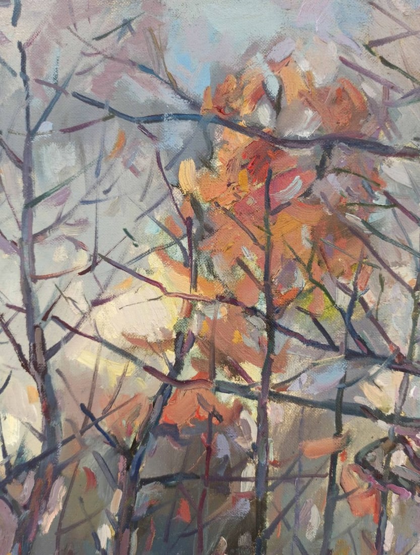 Oil painting Forest landscape Peter Tovpev - 3