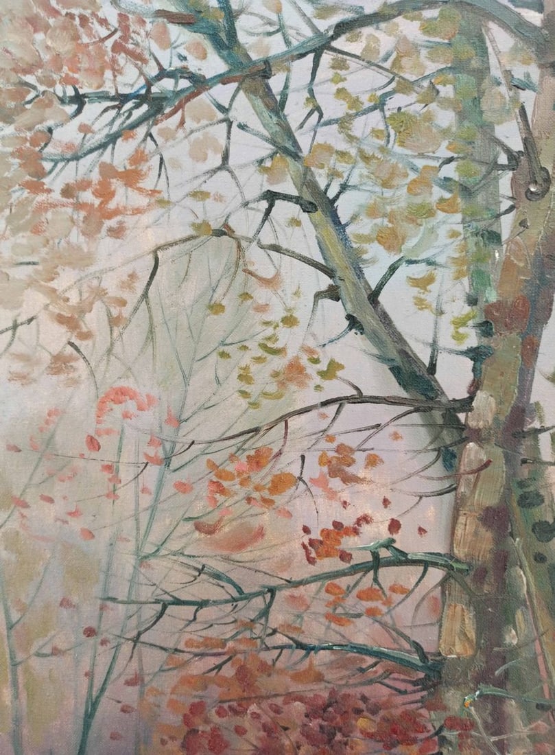 Oil painting Autumn forest Peter Tovpev - 2