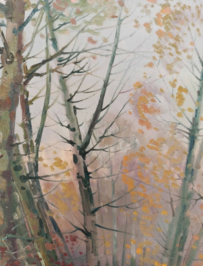 Oil painting Autumn forest Peter Tovpev - 3