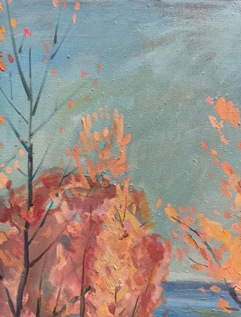 Oil painting Autumn landscape Peter Tovpev - 3
