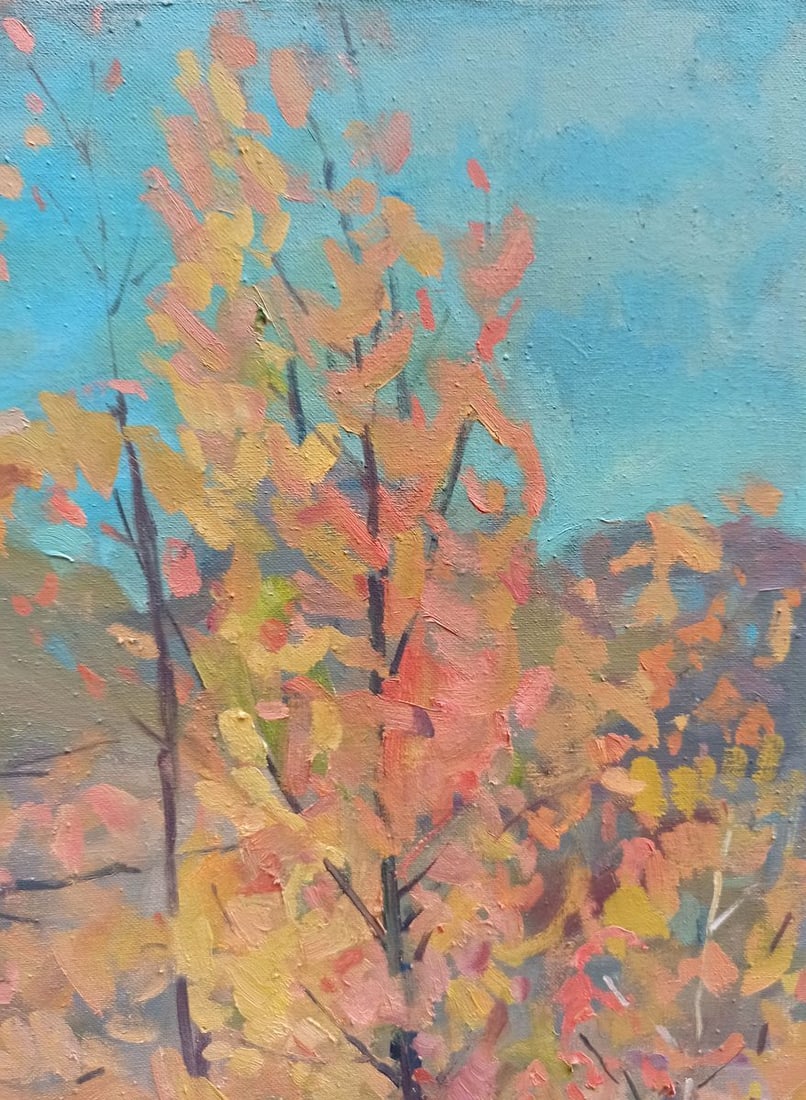 Oil painting Autumn landscape Peter Tovpev - 5