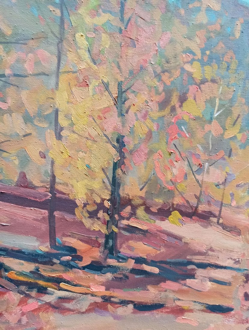 Oil painting Autumn landscape Peter Tovpev - 9