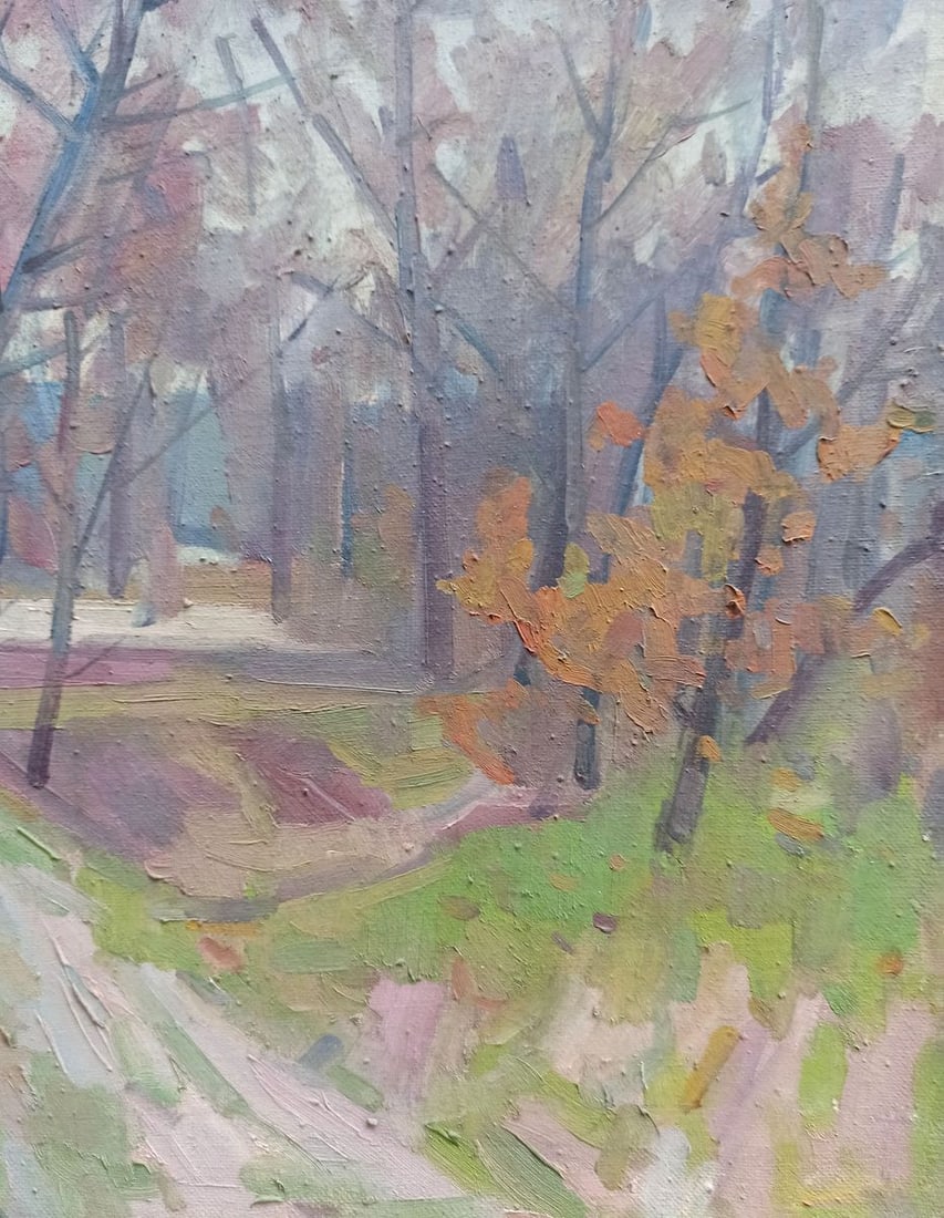 Oil painting Autumn landscape Peter Tovpev - 7