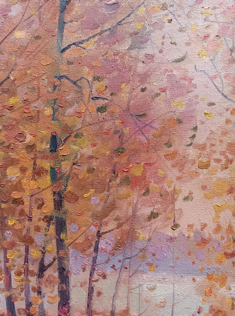Oil painting Golden autumn Peter Tovpev - 4