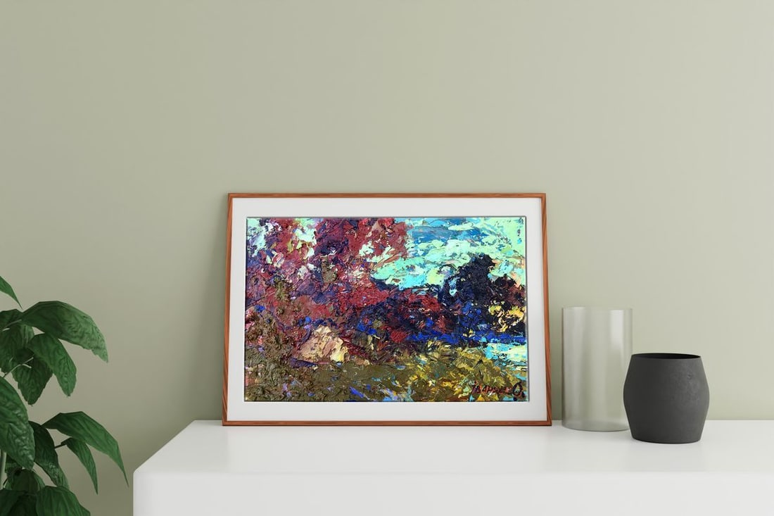 Oil painting Evening in the steppe Kalenyuk Alex - 2