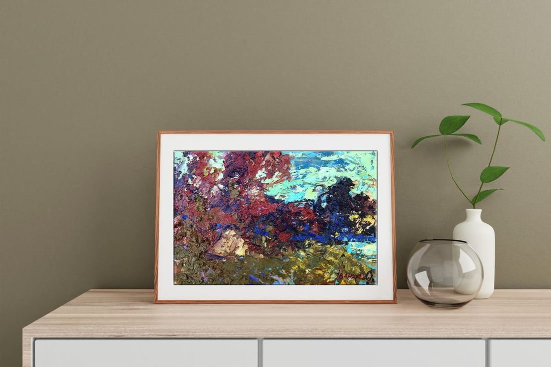 Oil painting Evening in the steppe Kalenyuk Alex - 3