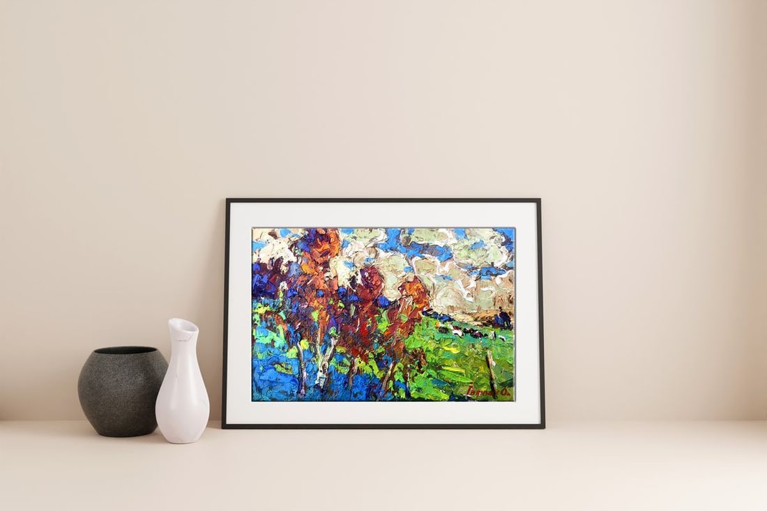 Oil painting Autumn meadows Kalenyuk Alex - 2