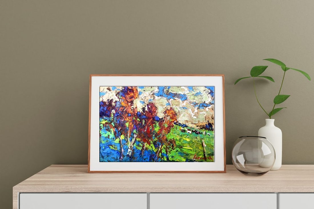 Oil painting Autumn meadows Kalenyuk Alex - 3