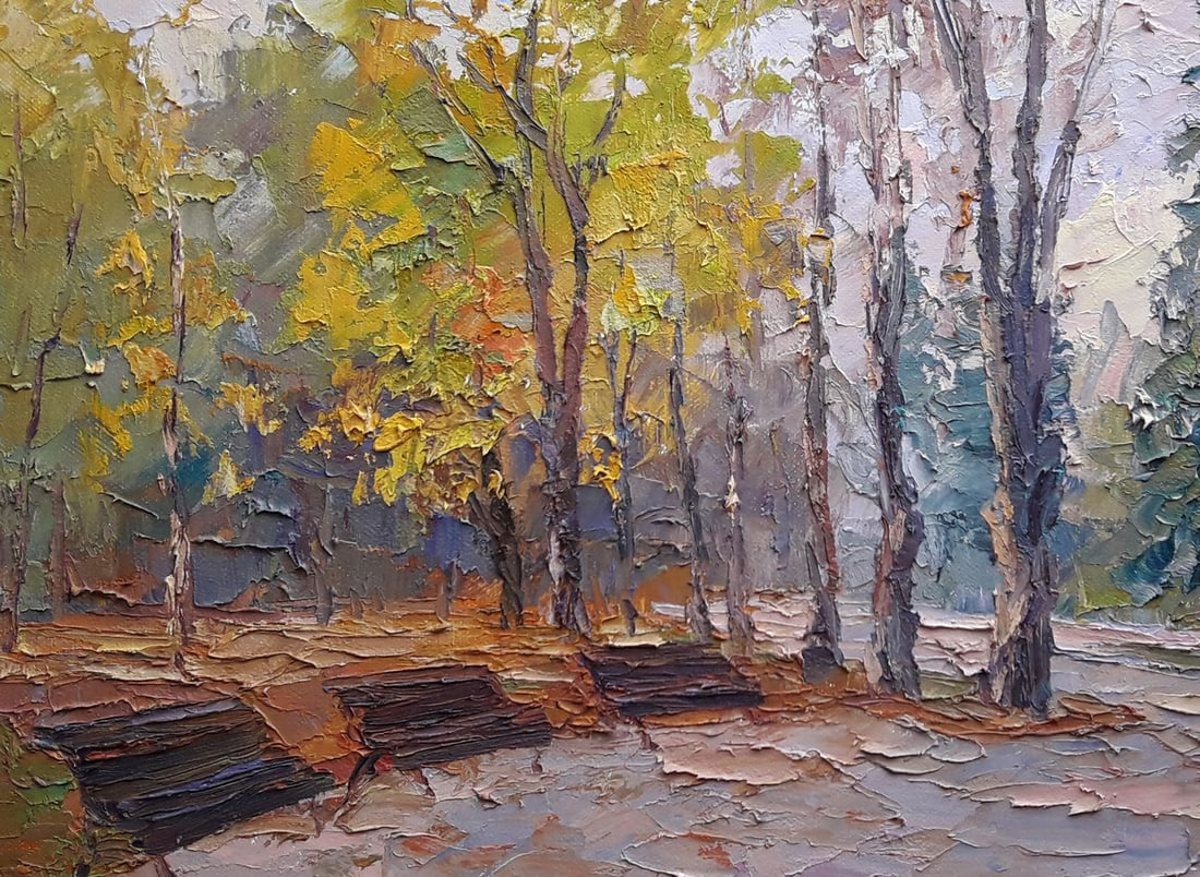 Oil painting In the autumn park Serdyuk Boris Petrovich - 2