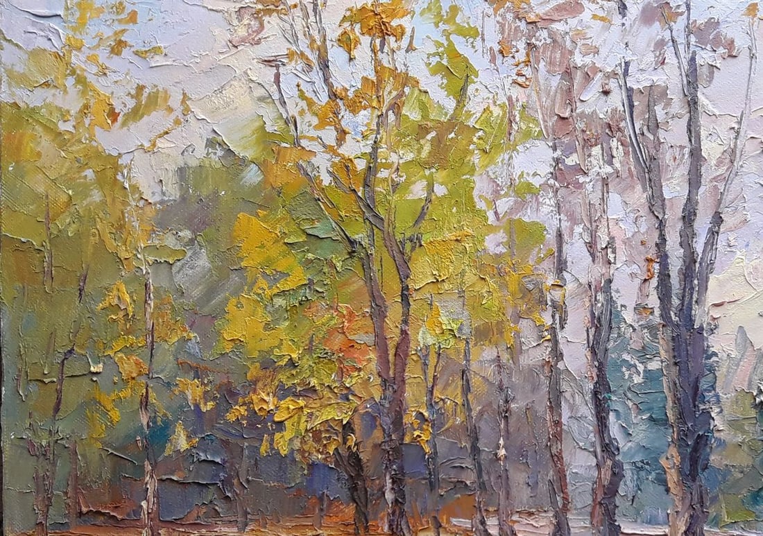 Oil painting In the autumn park Serdyuk Boris Petrovich - 4