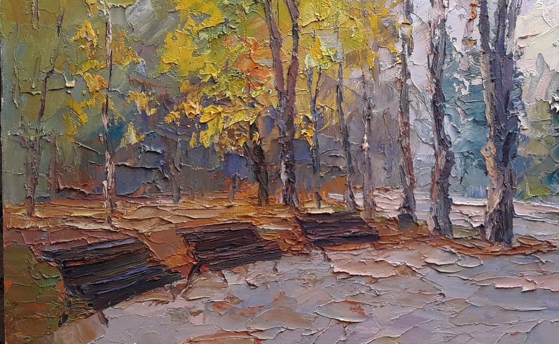 Oil painting In the autumn park Serdyuk Boris Petrovich - 6